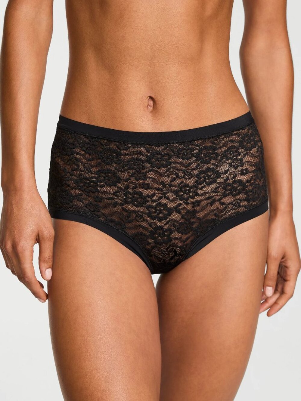 Lot 5 NWT Victoria’s Secret Lacie Modern Brief Panties Black Size S